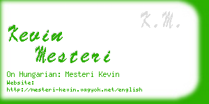 kevin mesteri business card